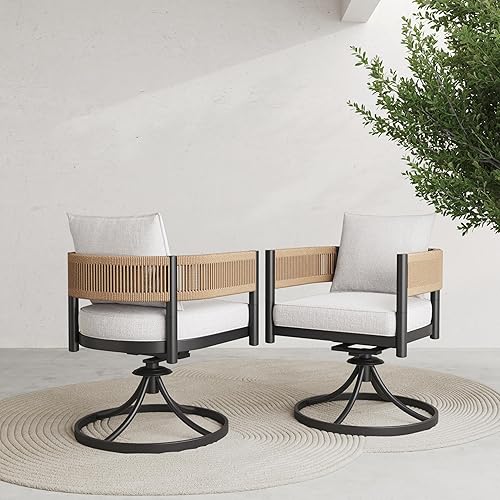 Outdoor Dining Chair Set of 2, 2 Pieces Patio Dining