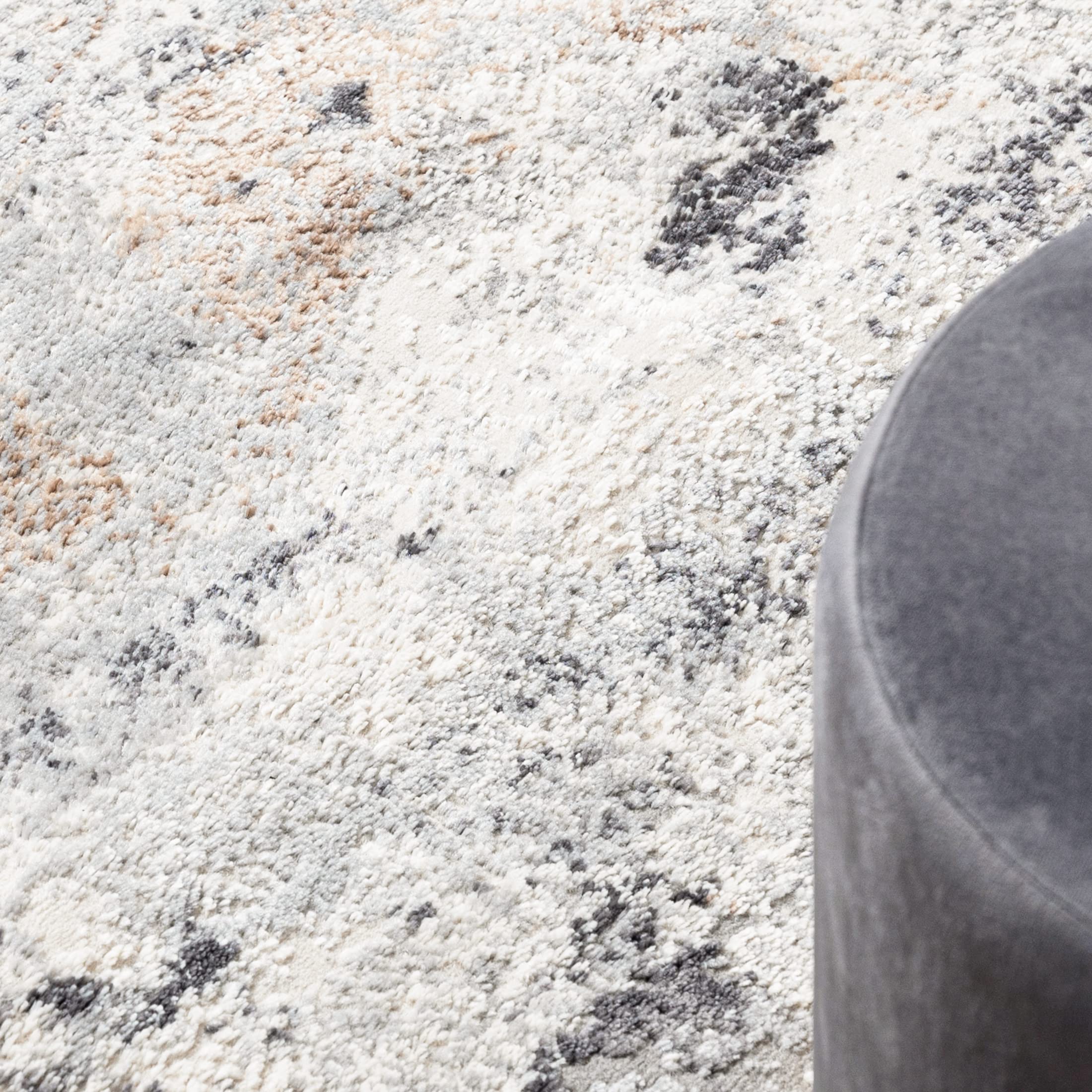 Mazovia Runner Carpet Gang - Moderne Loper Tapijt Bende - Kortpolig Vloerkleed - Keukenloper voor Hal, Slaapkamer, Keuken, Gang - Patroon Abstract - Keuken Loper 100x250 cm - Beige