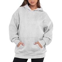 Womens Oversized Hoodies Fleece Loose Hooded Sweatshirt Fall Winter Outfits 2026 Trendy Clothes