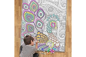 Coloring Poster for Adults at Work: Giant Poster Brings Stress Relief to Your Workspace