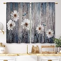 Vista 25 de Cortinas de cocina marrón con temática de café, estilo campestre, rústico, moderno, latte, pequeñas, cortas, para ventana de cafetería, cortinas