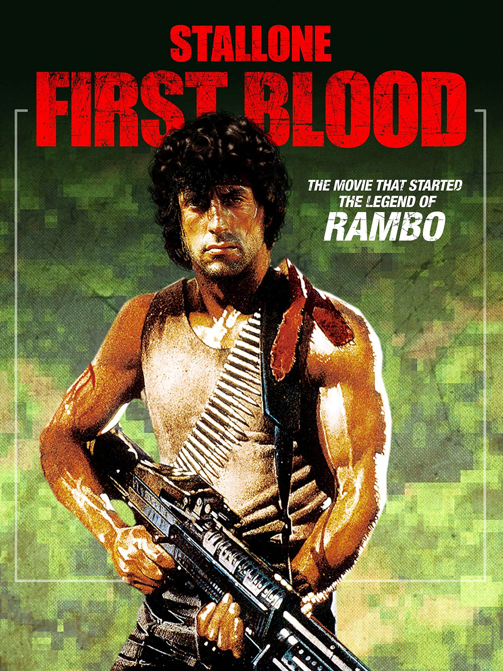 Tallenge - First Blood - Sylvester Stallone - Tallenge Hollywood Action Movie Poster Collection - Small Poster(Paper,12x17 inches, Multicolour)