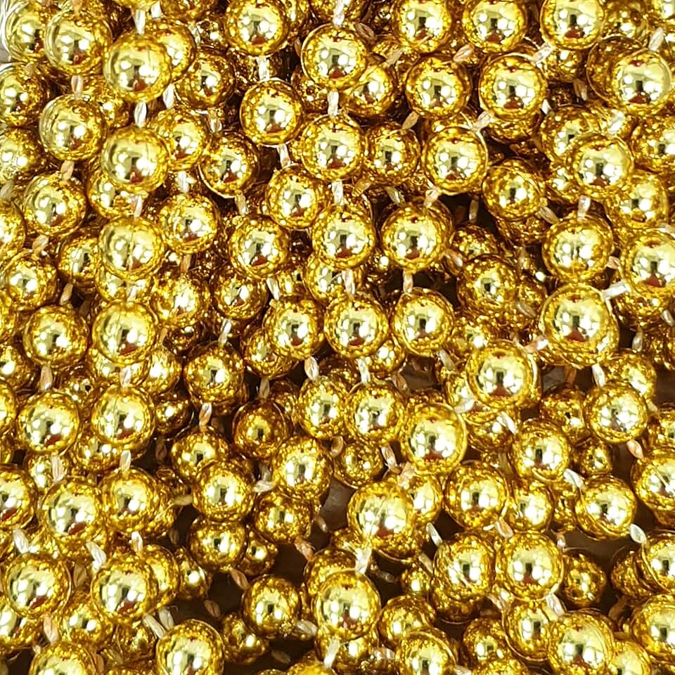 Amazon.co.uk: gold string beads