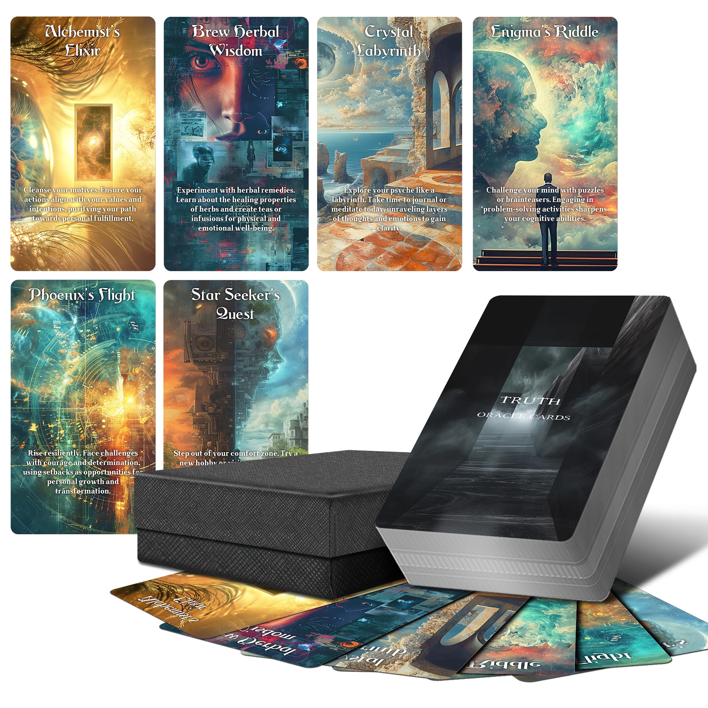 The Truth Oracle Cards, Revealing The Truth Oracle Deck with Meanings on Them for Beginner