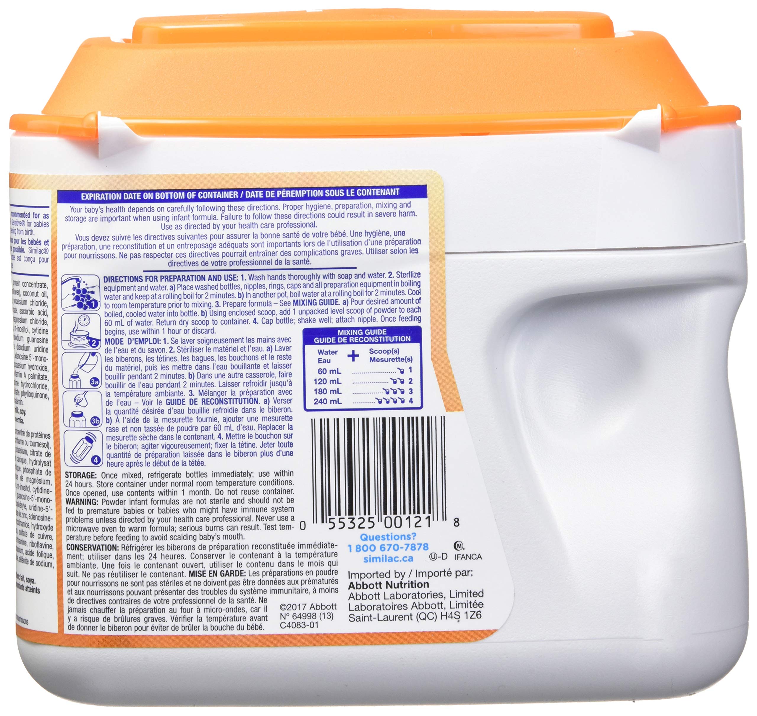Similac Sensitive Lactose Sensitivity Non-gmo Baby Formula Powder