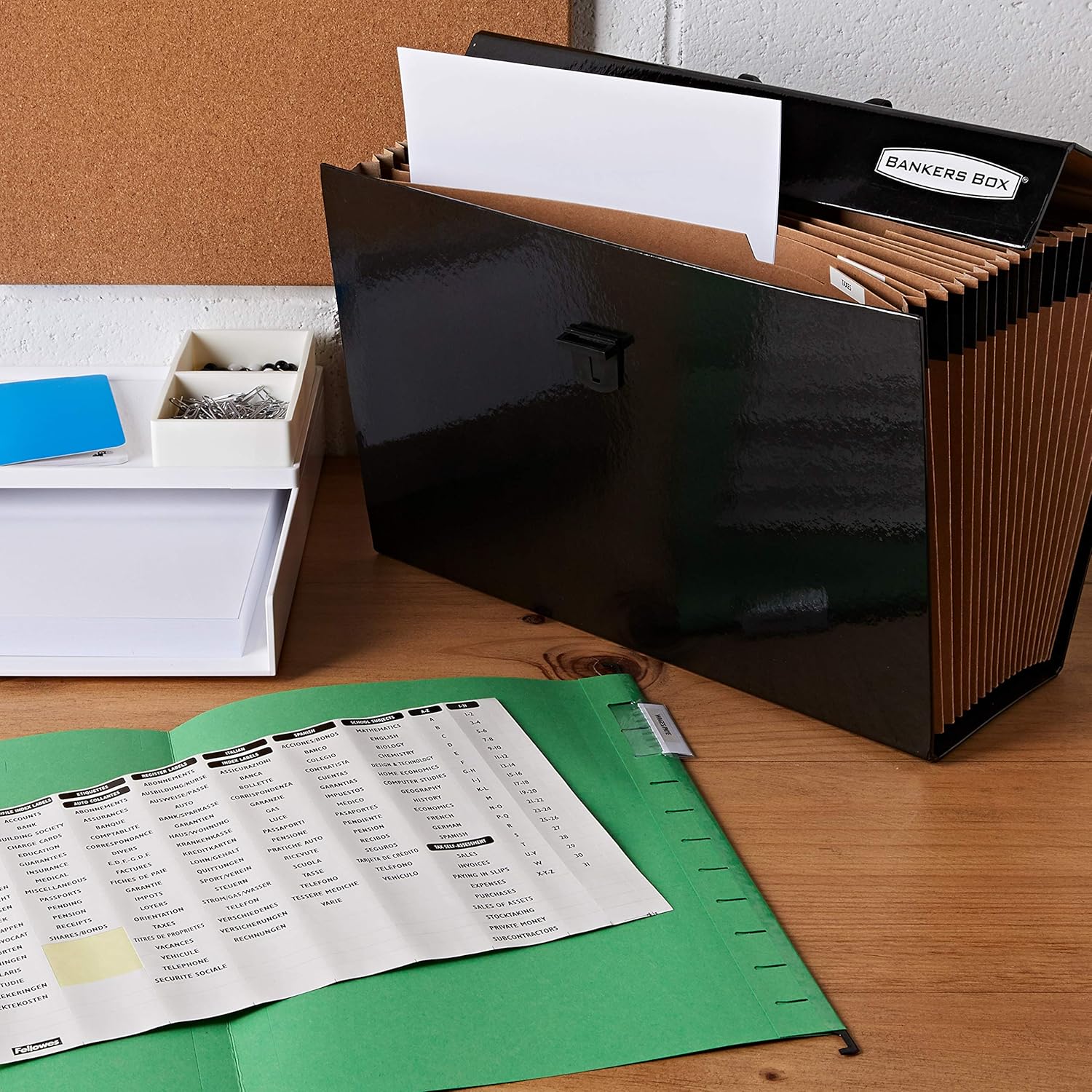 Bankers Box Handifile Expanding Organiser - Black