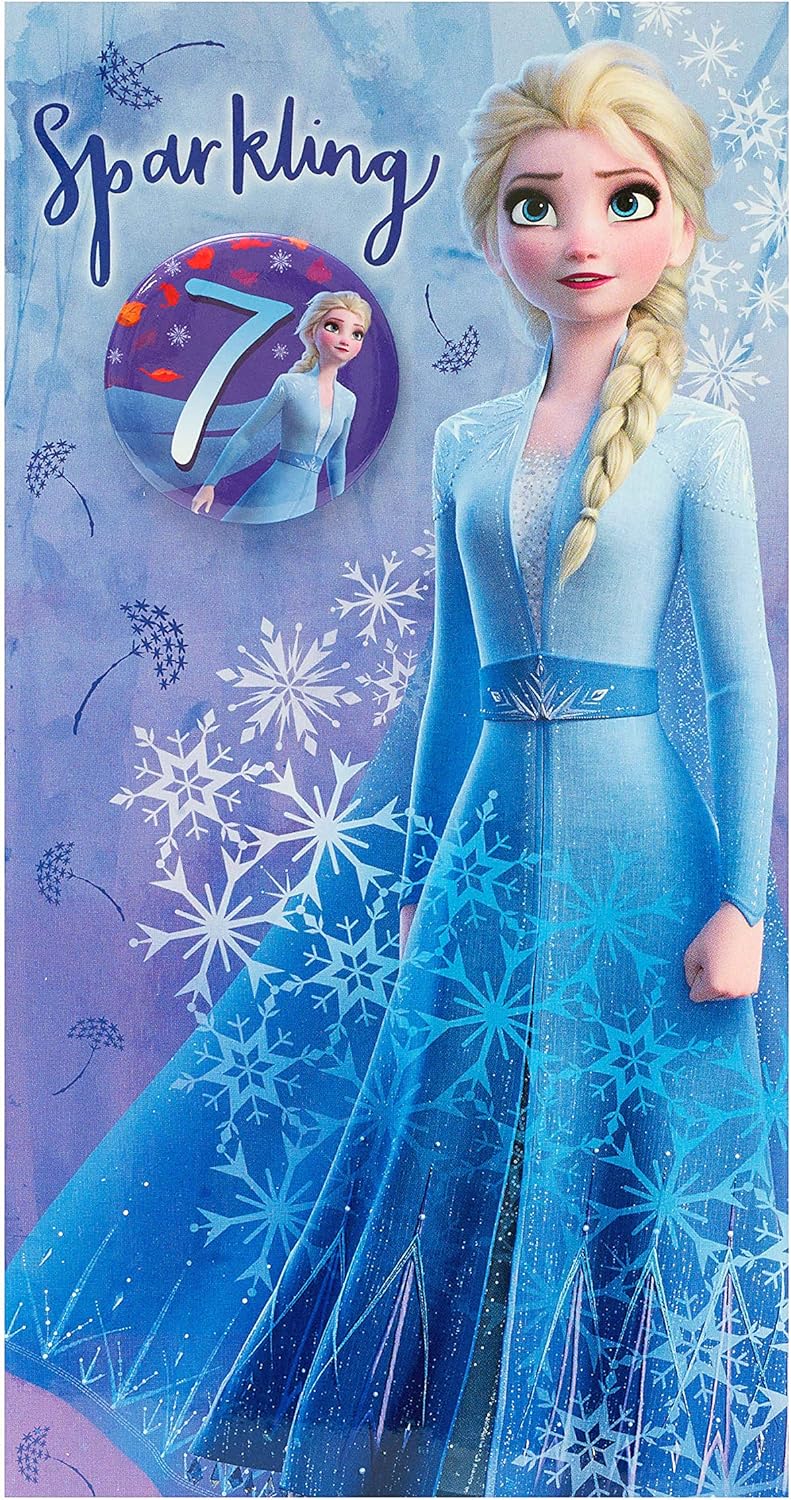 Elsa Birthday Card Coloring Page Printable Templates Free