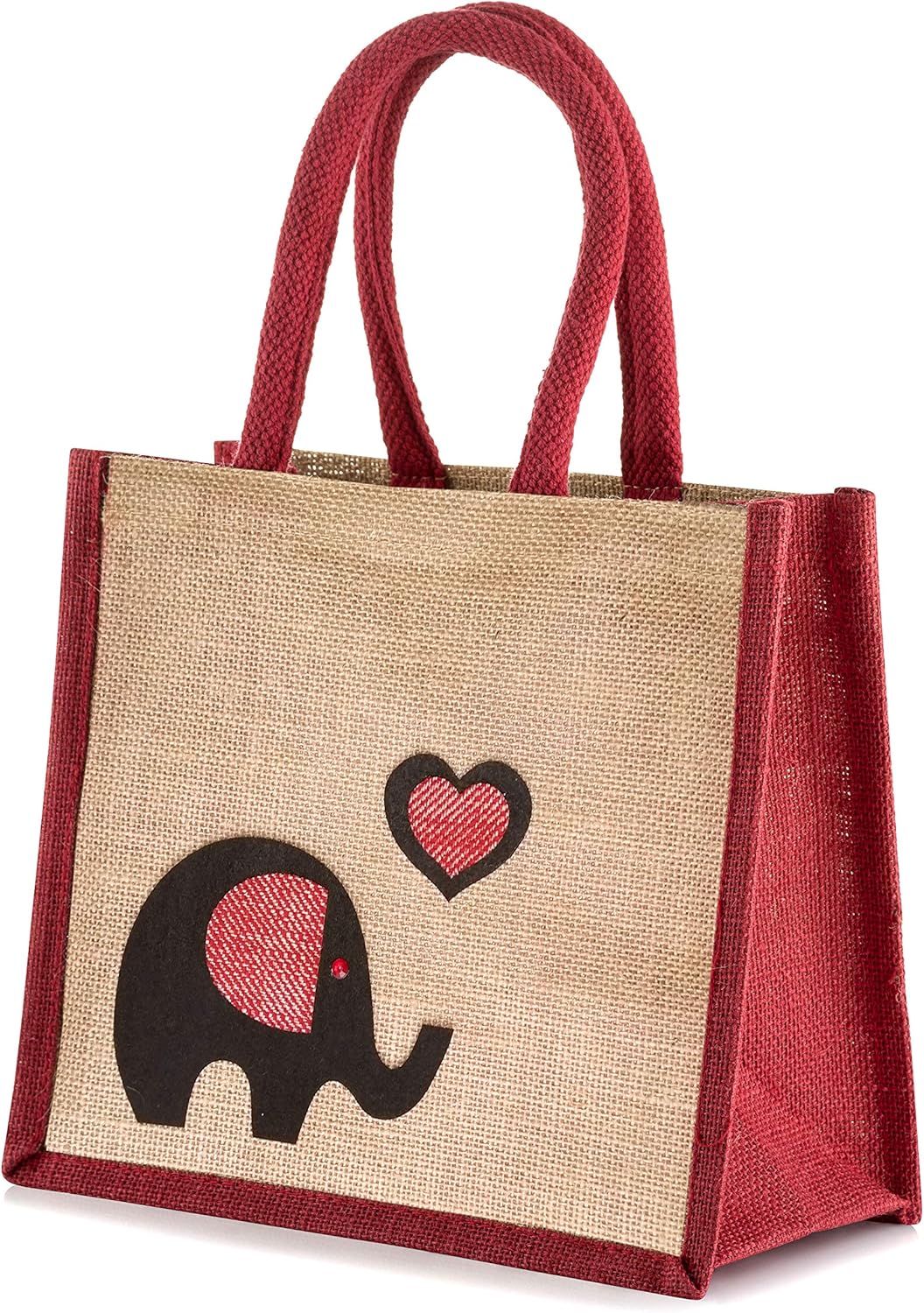 Jute Hessian Bag Black Colour Small Medium Large Lunch Bag