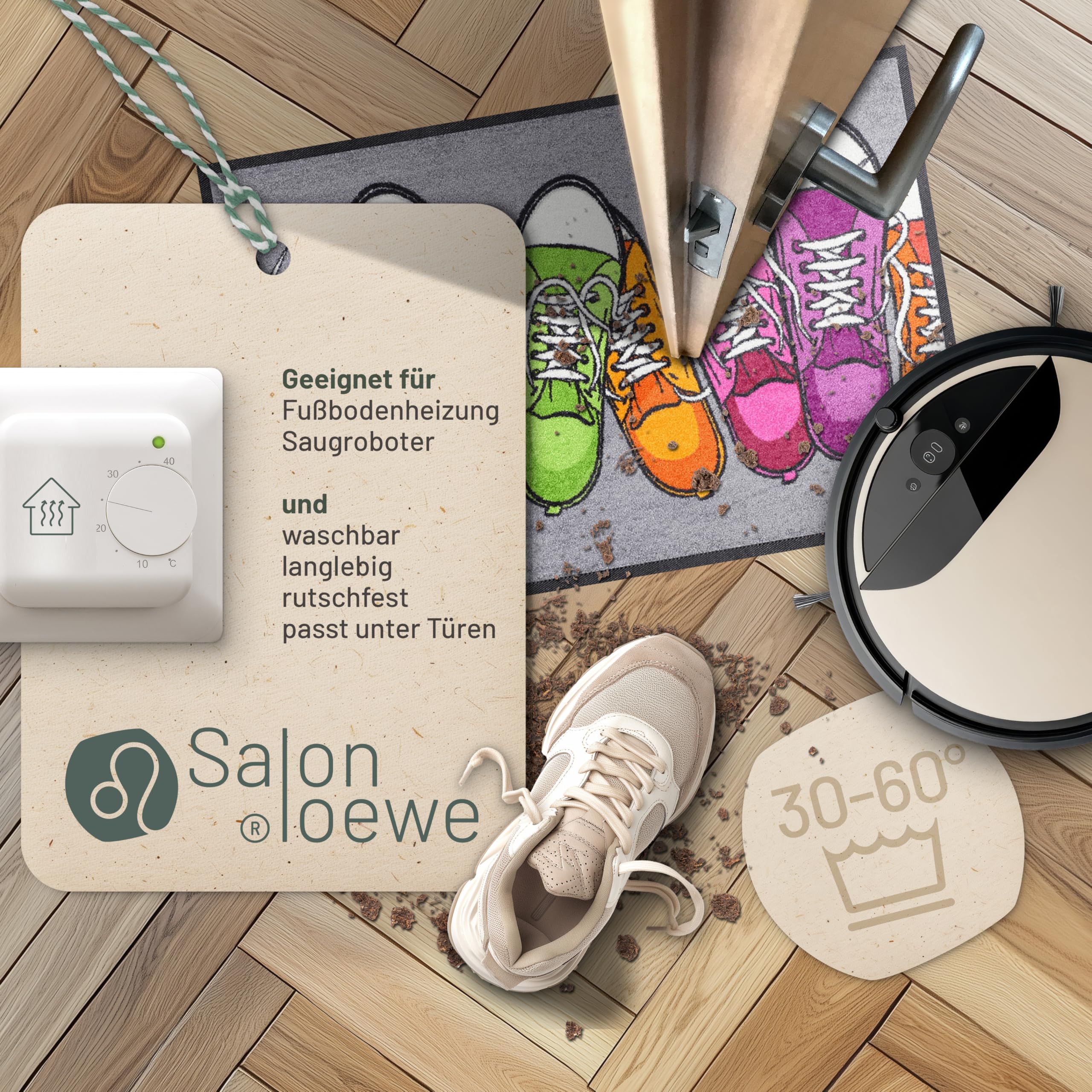 Salonloewe - Felpudo, Colourful, 50 cm x 75 cm