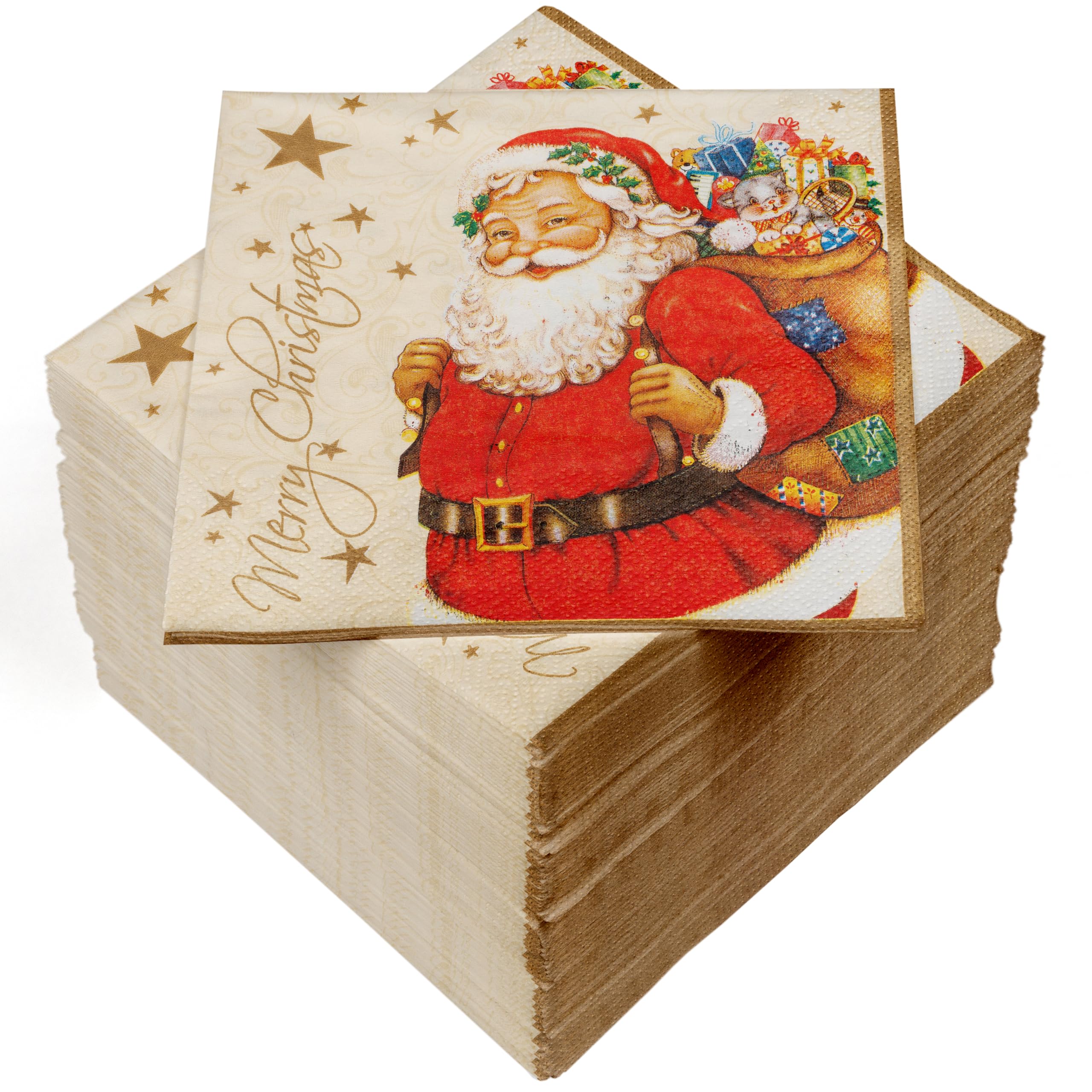 Heku 22 30243 119 Paper Napkins, Santa Claus, 16.5 x 16.5 x 10 cm, 100 Units