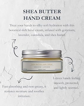 HMA | Shea Butter Hand Cream Geranium + Lavender 1.41 oz