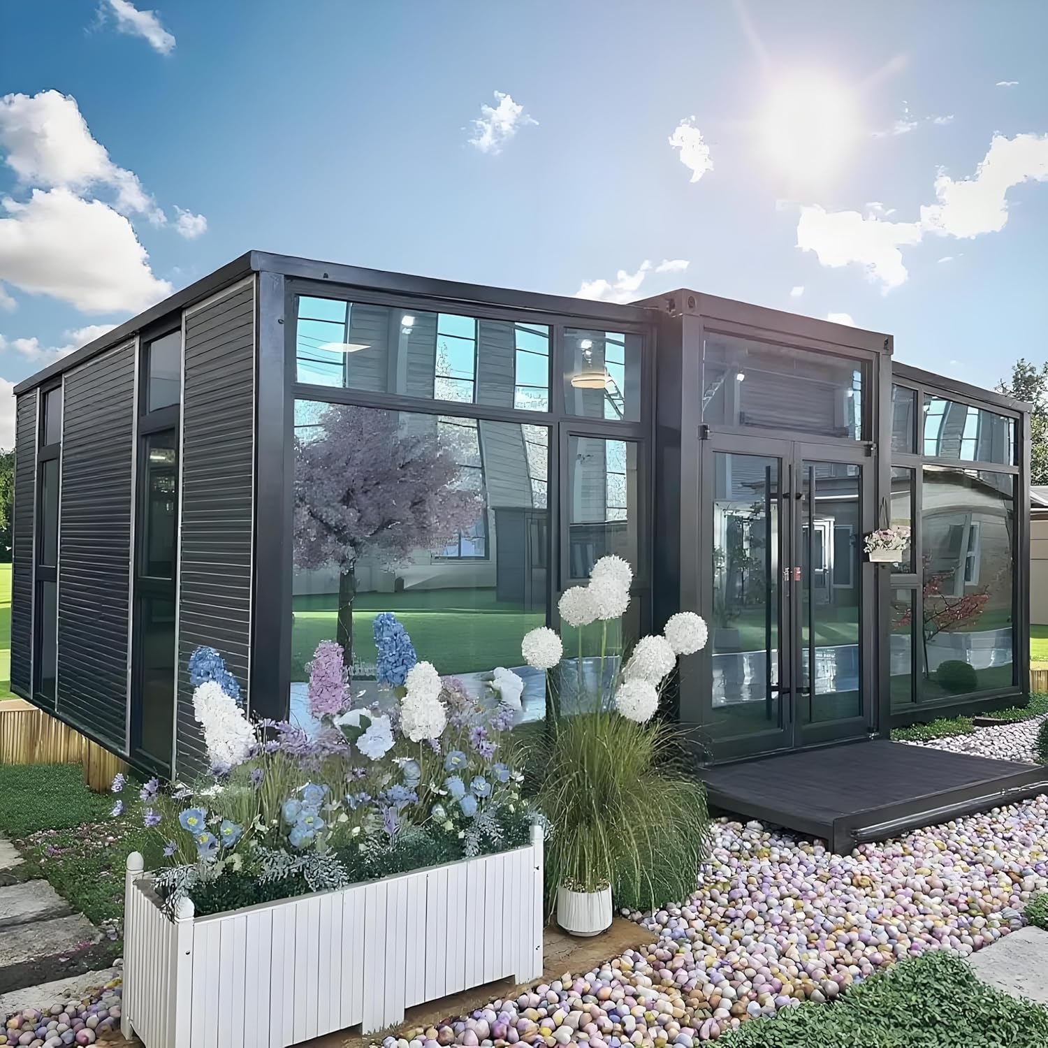 Off-Grid Tiny Home Kit – Sustainable Prefab House with Solar Panel ...