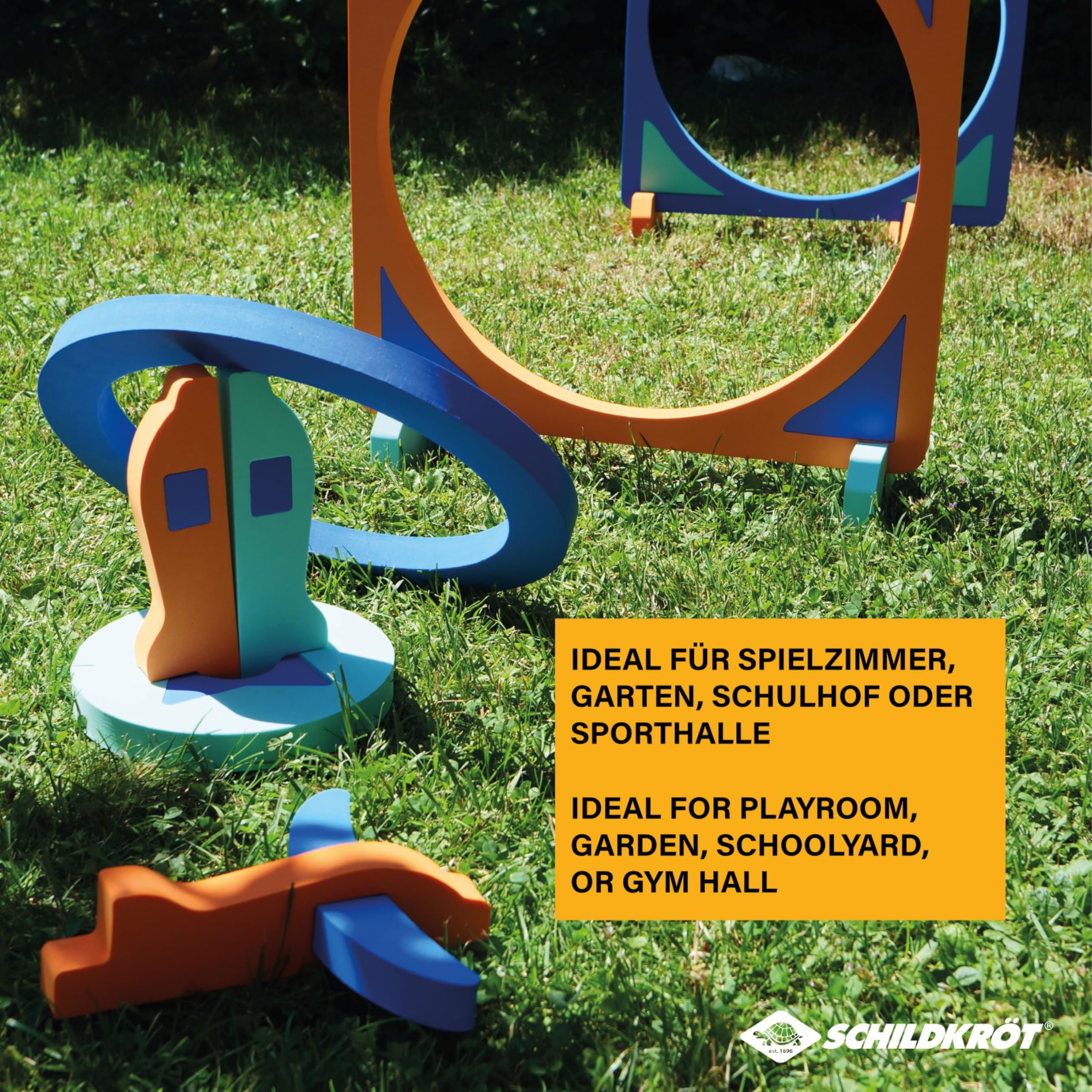 Schildkröt Active Games Set - Gioco Di Abilità Con 28 Elementi In EVA Per Percorsi E Giochi Creativi - Bambini 5+