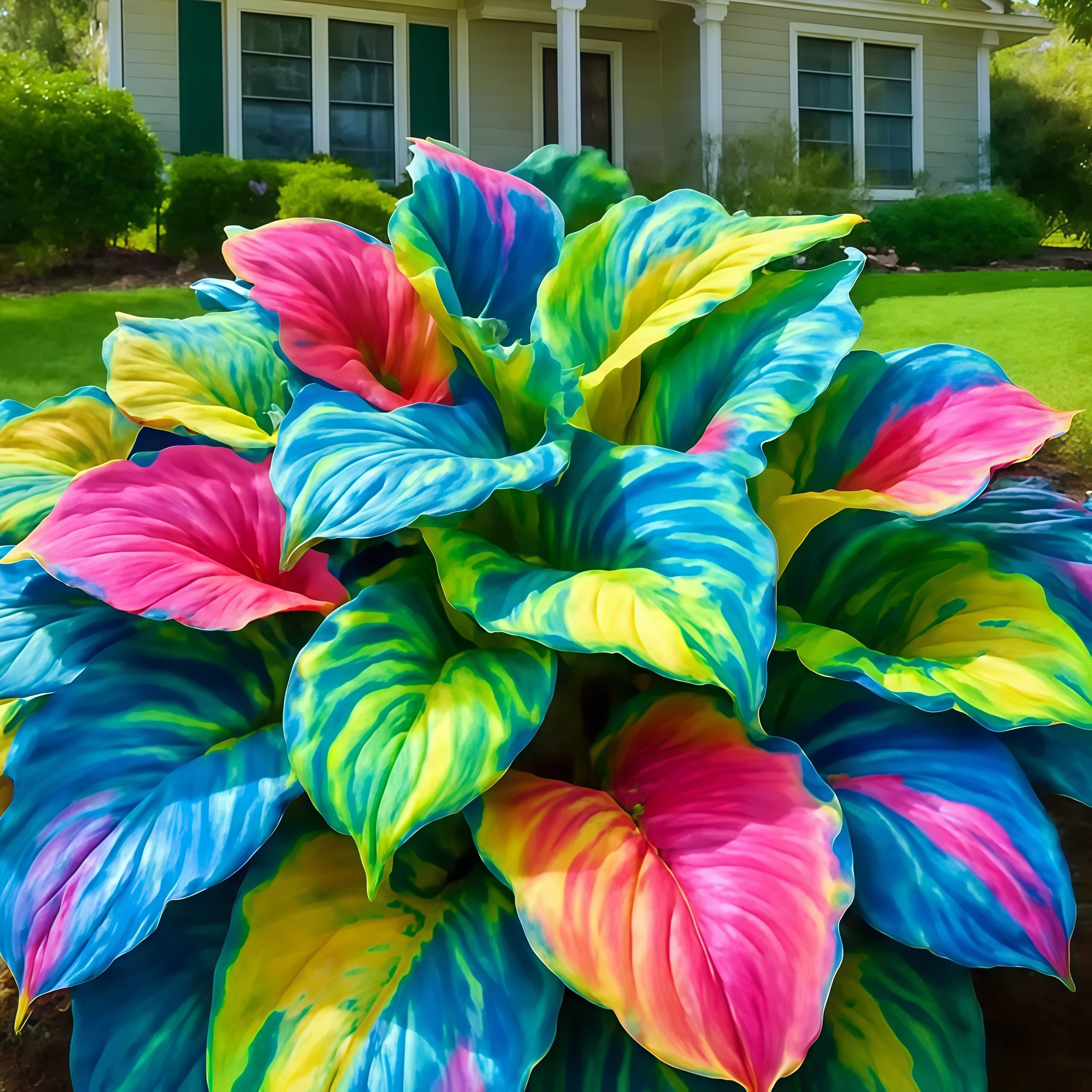 Stately Hosta Bulbs UK, Surprisingly Growing, Hardy Perennial, Potted Plants Rhizome, Garden Viewing, Landscape Design-4 Bulbs-D