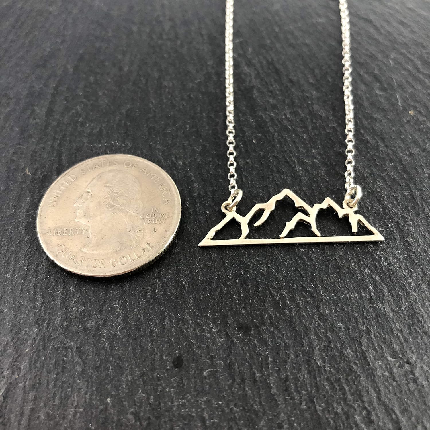 Sterling Silver Mountain Necklace – Handmade Nature Jewelry for Hikers & Outdoor Lovers - Image 4