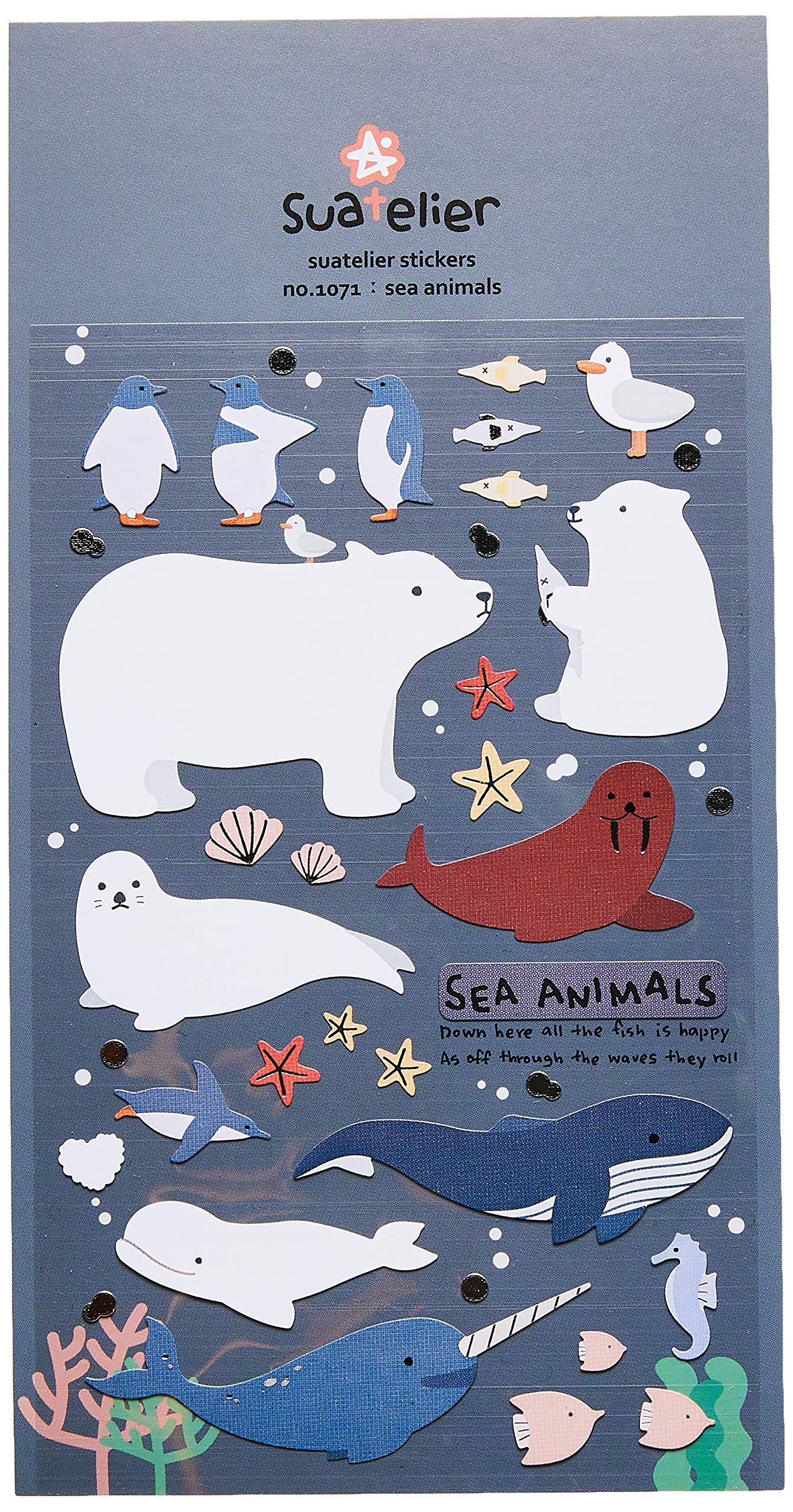 Suatelier 1071 Sea Animals Sticker