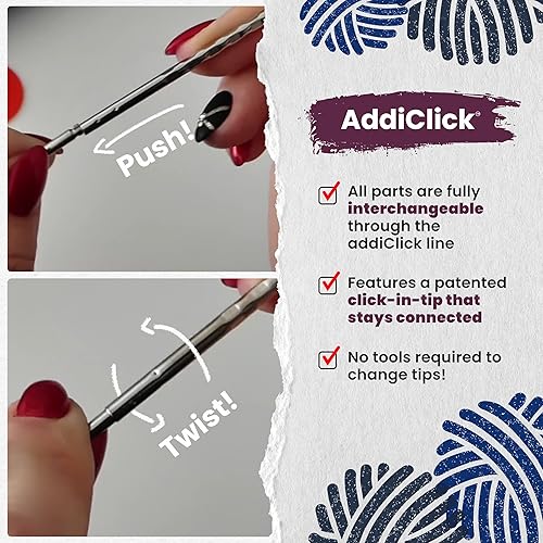 Miniatura 4 de addi Click Rocket 2 - Juego de puntas cortas cuadradas