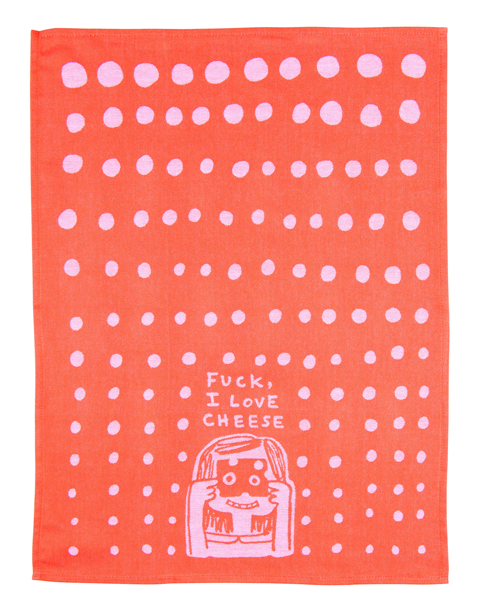 Amazon.com: Blue Q Fuck, I Love Cheese Woven Jacquard Dish Towel