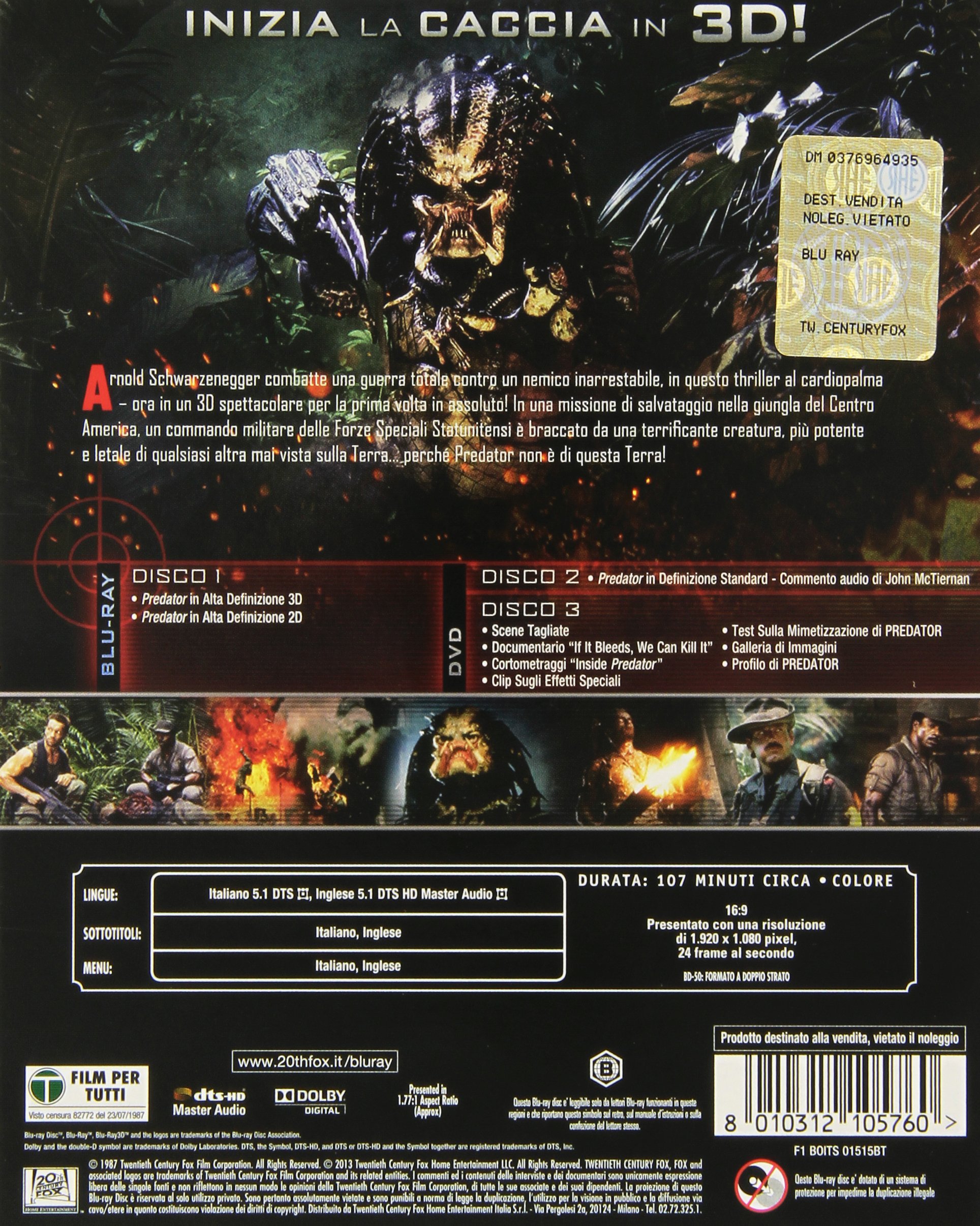 Predator (3D) (Blu-Ray);Predator