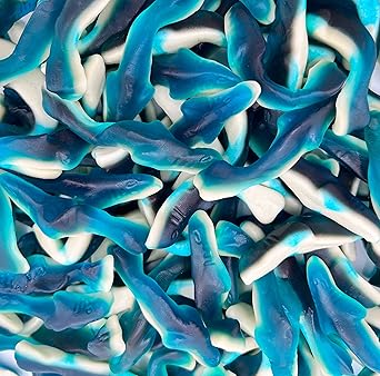 Amazon.com : Gummy Blue Sharks Candy, Blue Raspberry Flavor, 2 Pound ...