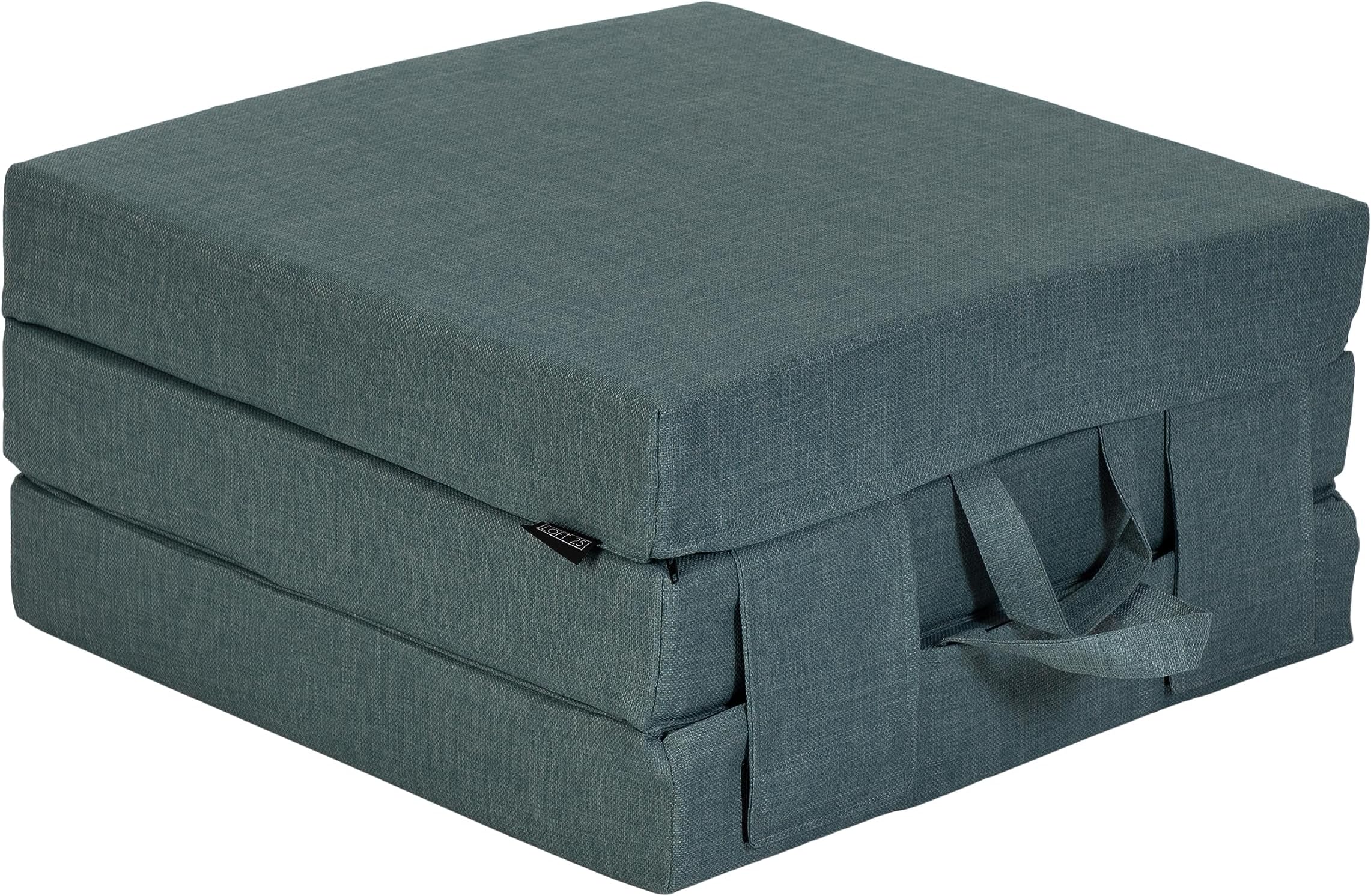 Fun!ture Single Foldable Z Bed Mattress Indoor Portable Folding Sofa Bed For Living Room