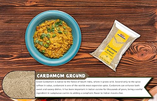 Miniatura 4 de Rani Cardamomo (Elachi) Molido, especia india en polvo, 1.4 oz (40 g)  Todo natural  Sin color añadido  Apto para gluten  Vegano  Sin OMG  Sin sal