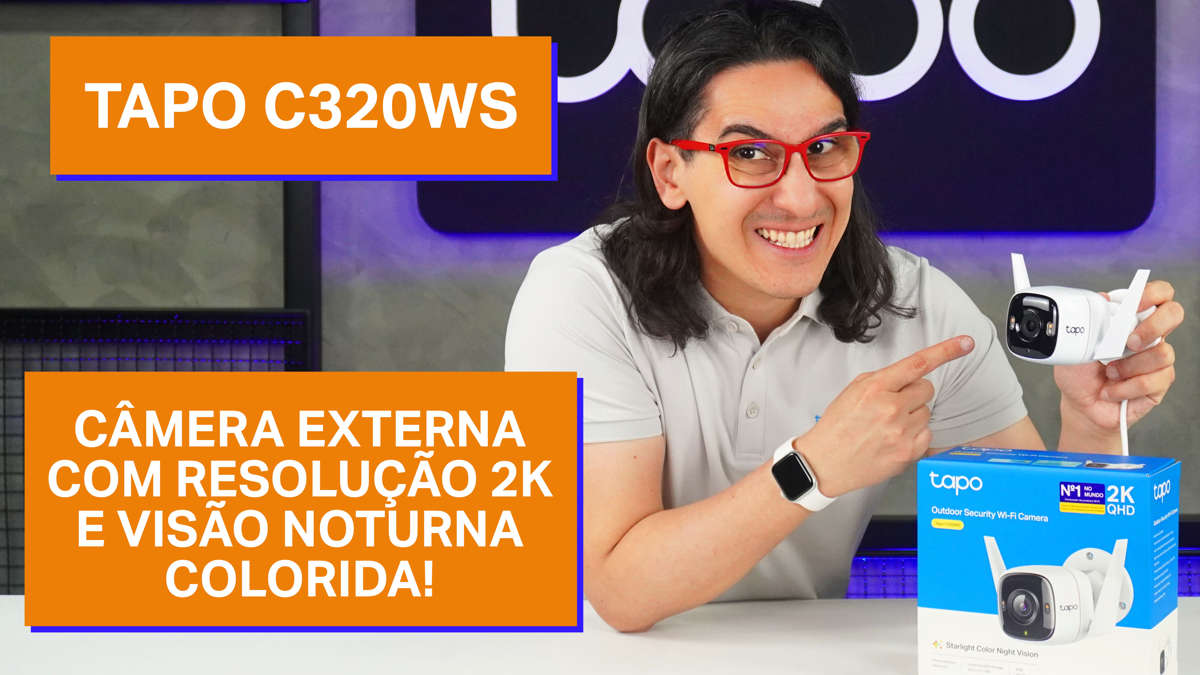 Tapo C320WS – Câmera de vigilância WiFi externa/interna, 2K