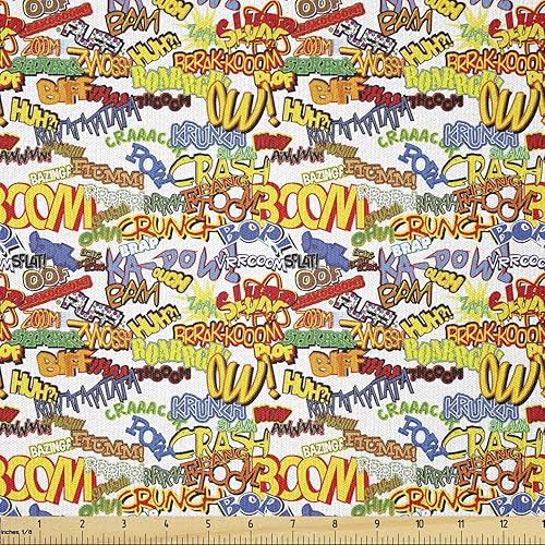 Miniatura 95 de Tela de panda Lunarable de The Yard, diseño de oso asiático con dibujos animados comiendo hojas y ramas, animal silvestre, tela decorativa para