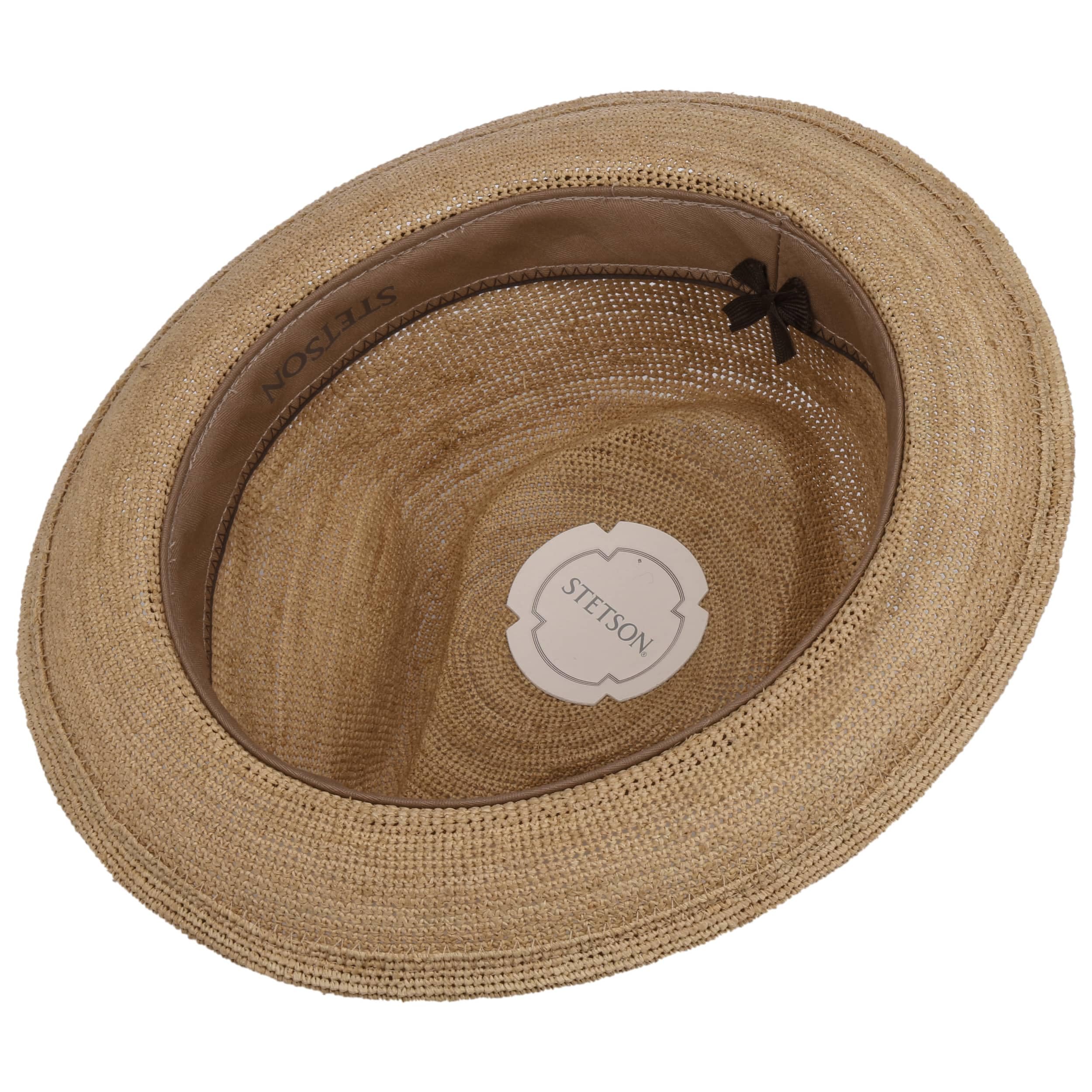 Stetson Sondova Crochet Raffiahut Naturfarbener Stroh Hut Player Hut Herren Damen Frühjahr Sommer