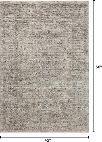 Miniatura 88 de Loloi Jean Stoffer Katherine Collection KES-02 Ocean/Coral 2'-7'' x 10'-0'', .25" Pile Height, Runner Rug