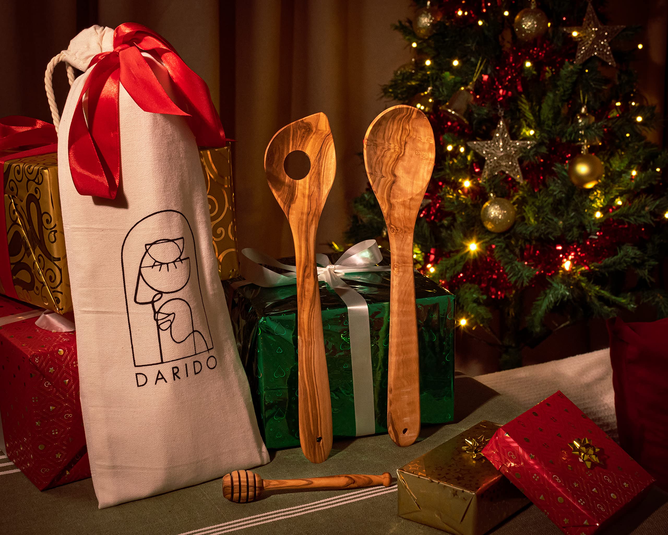 Vendita calda premio fatto a mano in legno d'ulivo artigianale eco-friendly spat