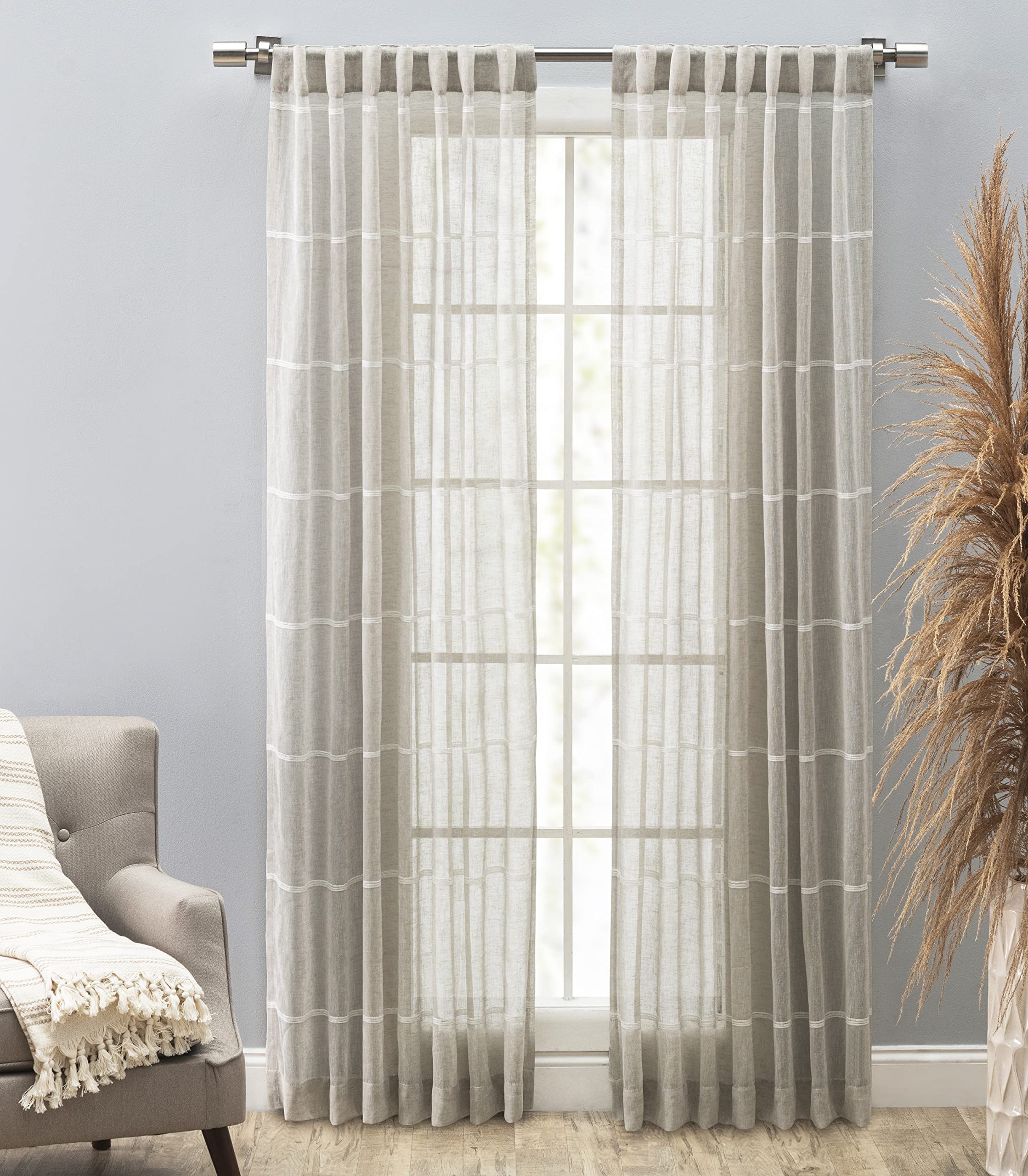 Ricardo TradingHorizon Stripe Rod Pocket with Back Tab Panel