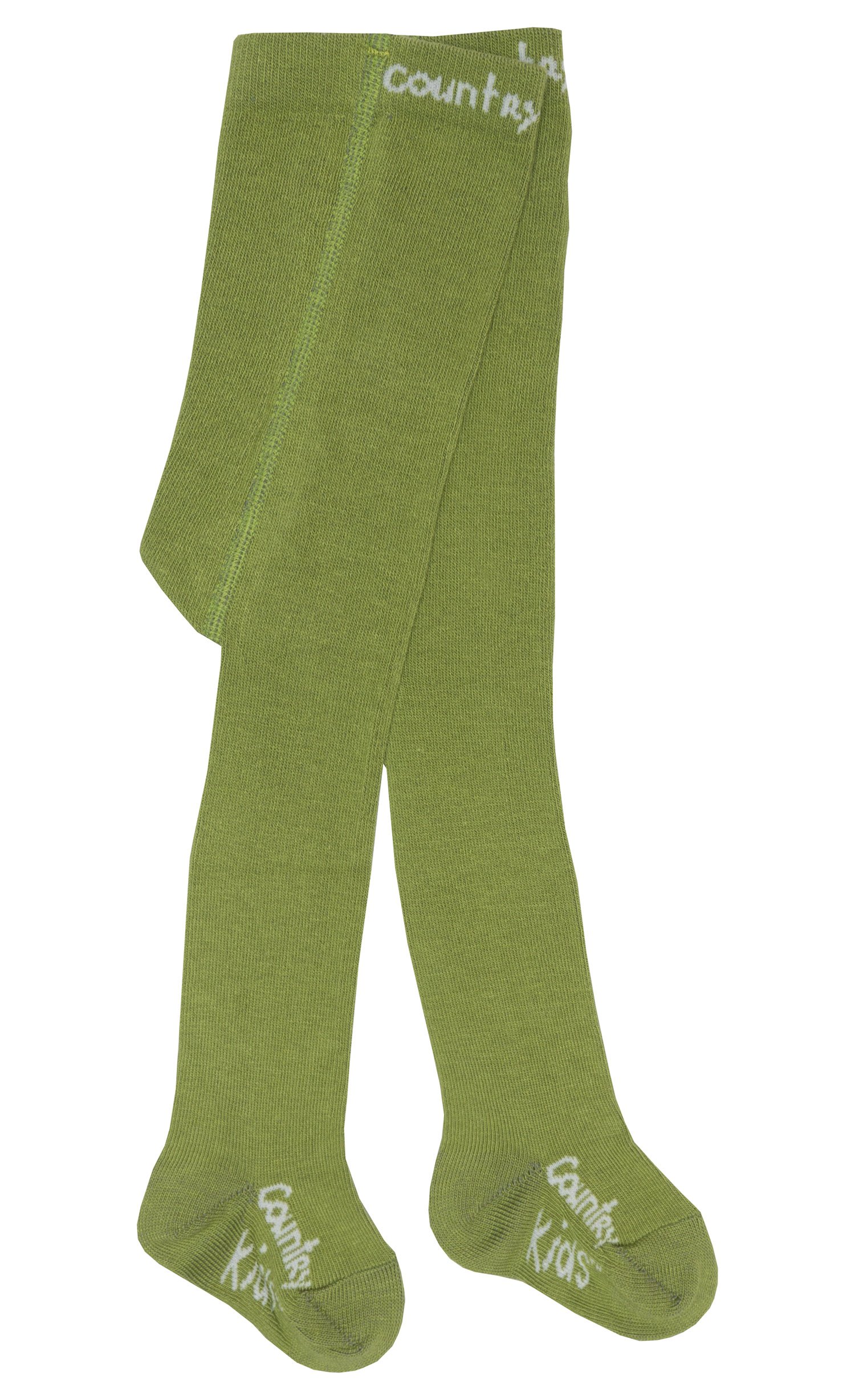 Country Kids Tights Girls Khaki Green - 9-11 Years / 127-142Cm