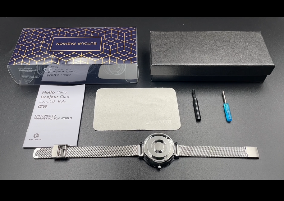 EUTOUR Ologio Donna Magnetico Lusso Fashion Nessun Vetro Cuscinetto A Sfera Quarzo Orologi Da Polso Da Donna Con Cinturino In Acciaio Inossidabile Oro - 14