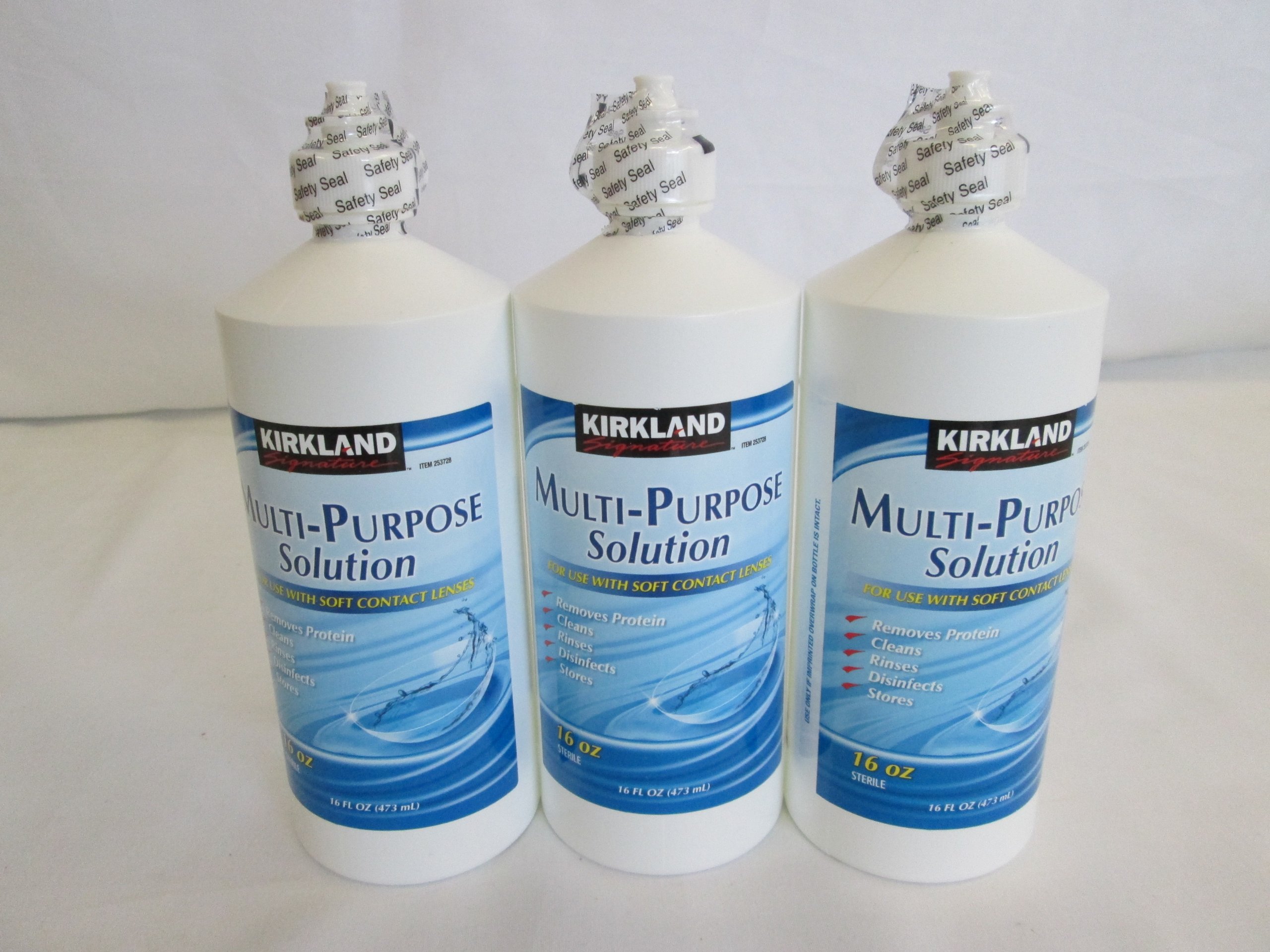 Multi Purpose Solution Fresh Lens Comfort Fast Clean, Disinfects for Contact Lenses Mutil-pack Includes : 3 Packs of 16 Oz Bottles Each COS19