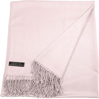 CJ Apparel Solid Color Tassels Design Nepalese Shawl Seconds Scarf Wrap Stole Throw Head Wrap Pashmina Hand Made in Nepal