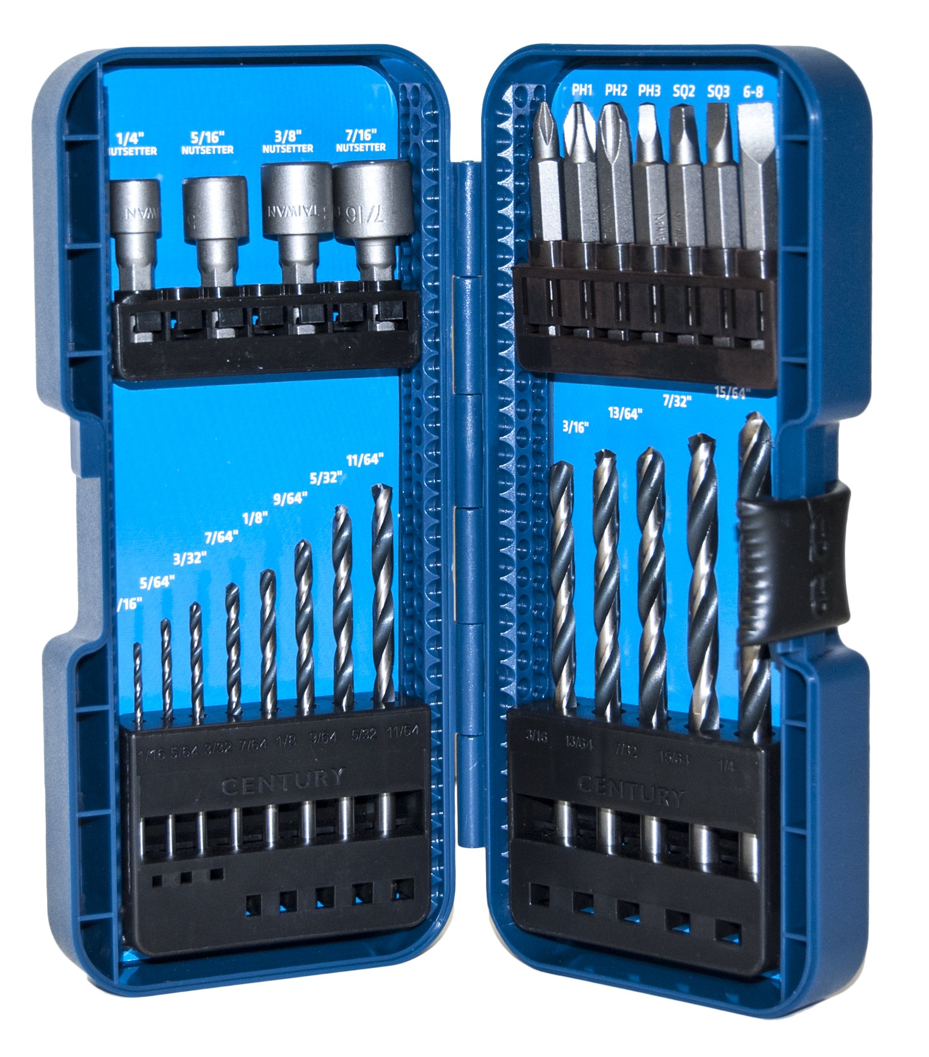 Century Drill & Tool 88725 High Speed Steel Drill Bit Set