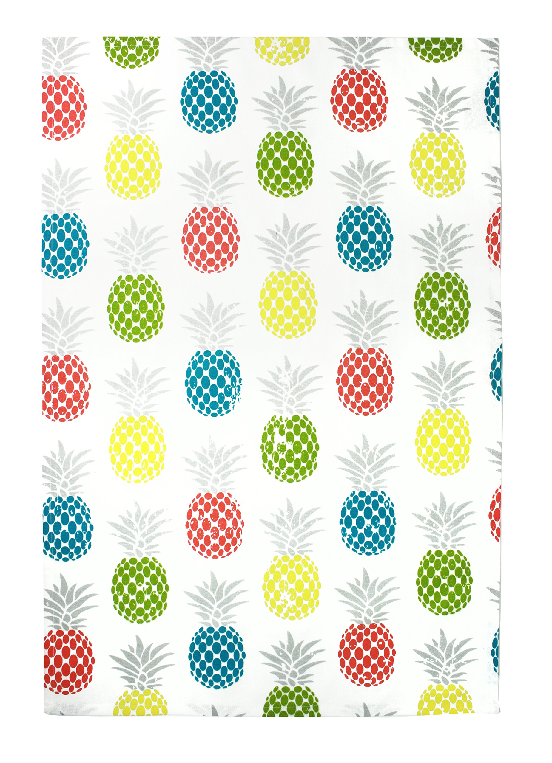 100% Cotton Oversized Designer Kitchen Towel, Pineapple Medley - 20 x 30 inches