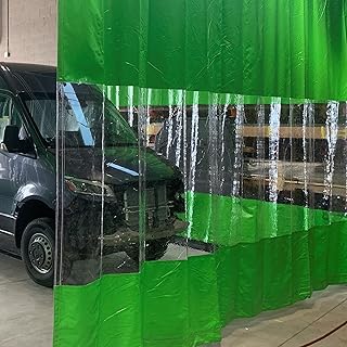 AKON Curtain Track Industrial Wash Bay Curtains Contain Wash Overspray Quick Rolling and Easy to Clean Divide Work Areas Q...
