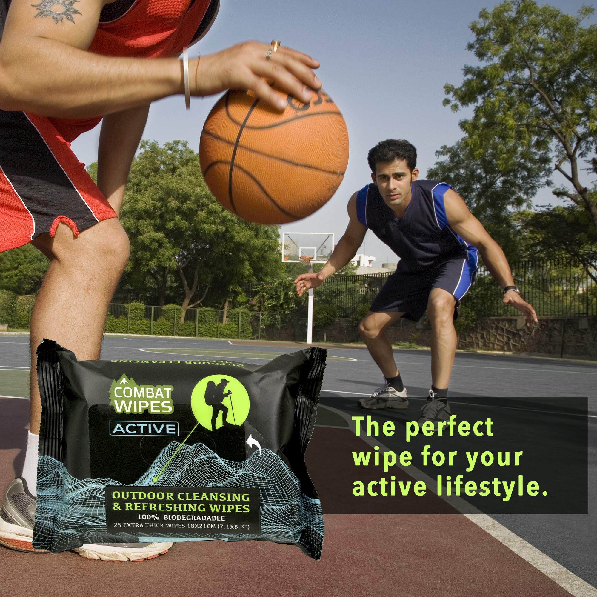 Buy Combat Wipes ACTIVE Outdoor Wet Wipes Extra Thick, Ultralight