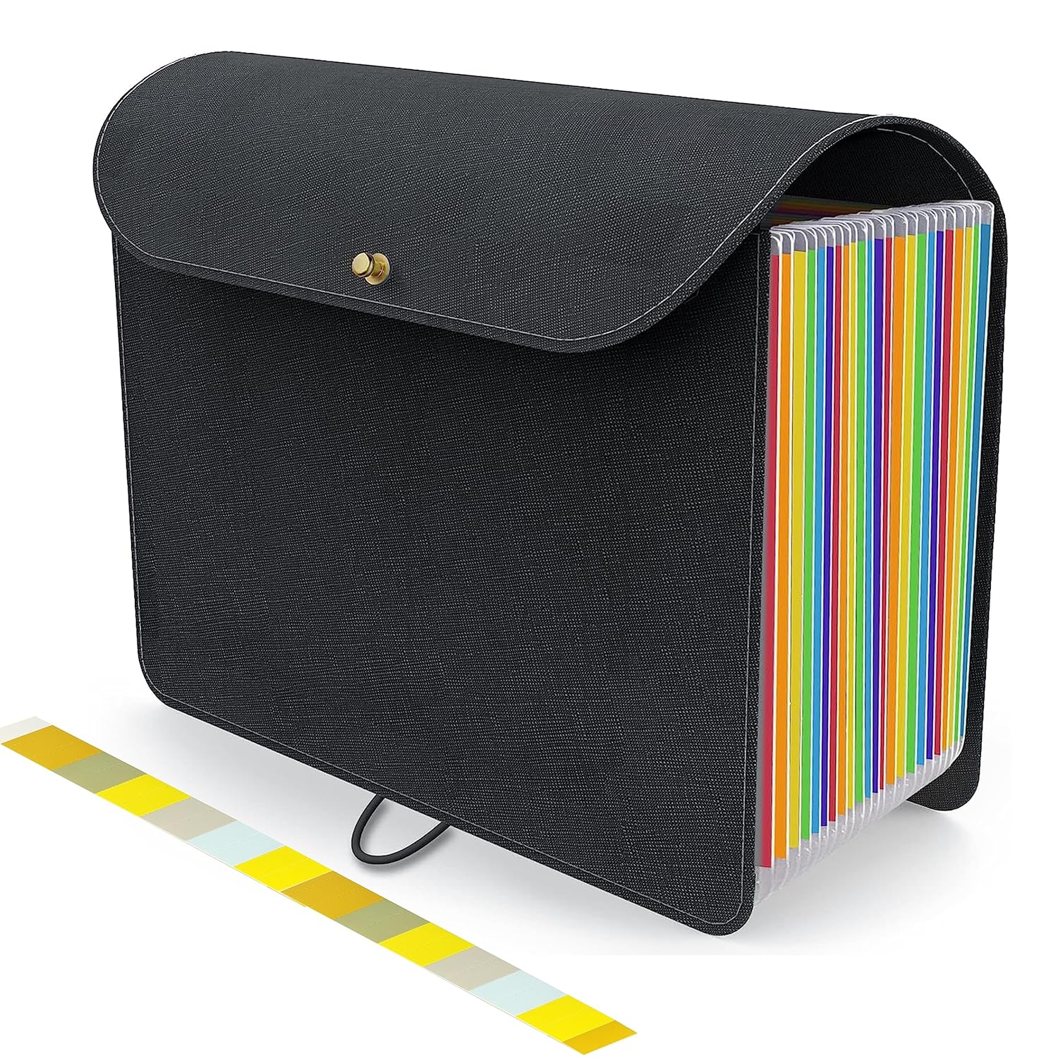 NISUN PU Leather Expanding File Folders, A4/Letter Size Paper Holder, Accordion Folder