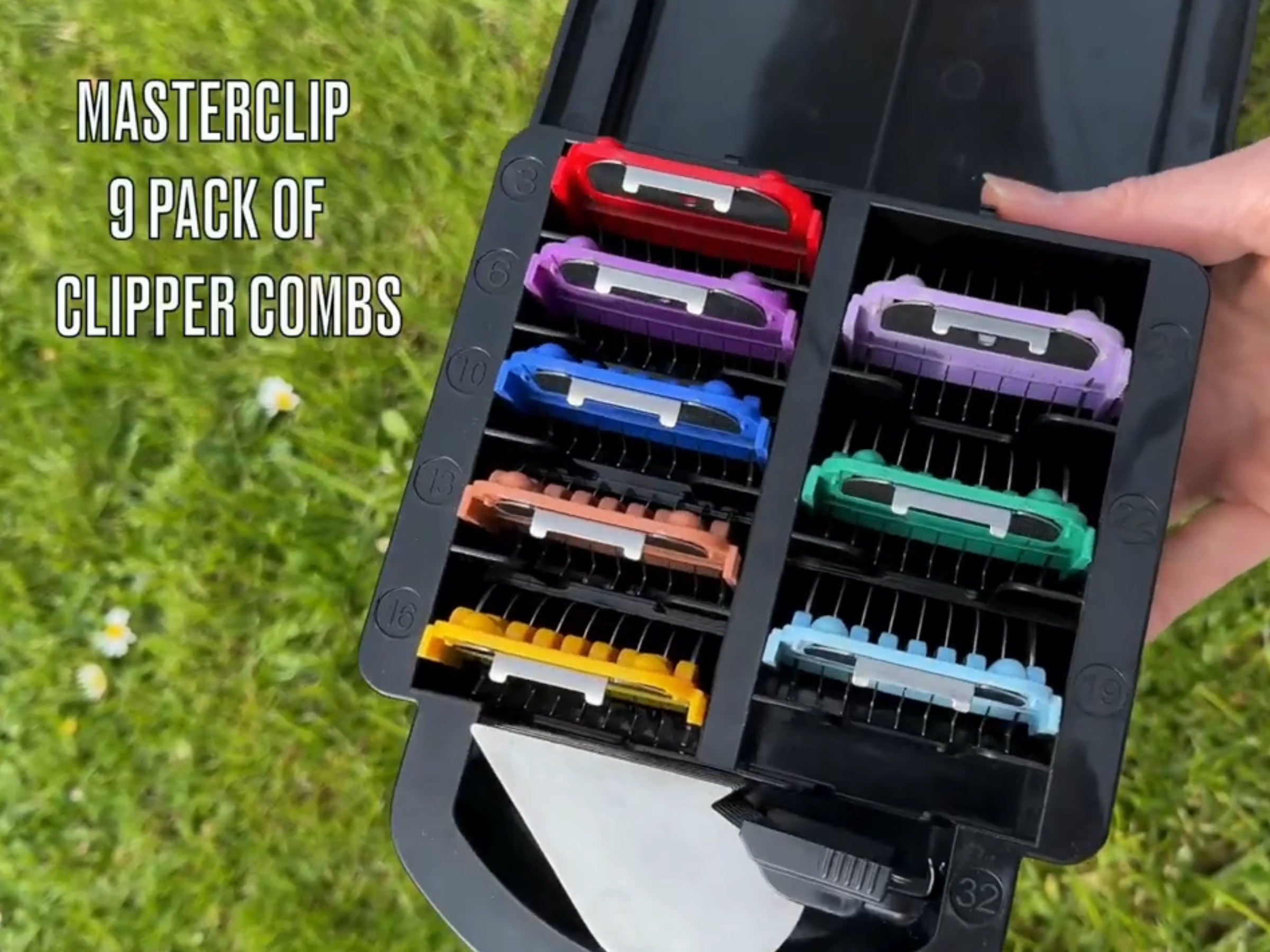 Metal Comb Guides For Dog Clippers Choose Your Size 16mm, 19mm, 22mm, 25mm, 32mm Or A Multi Pack Of 4 Sizes (9 Pieces - 3mm To 32mm