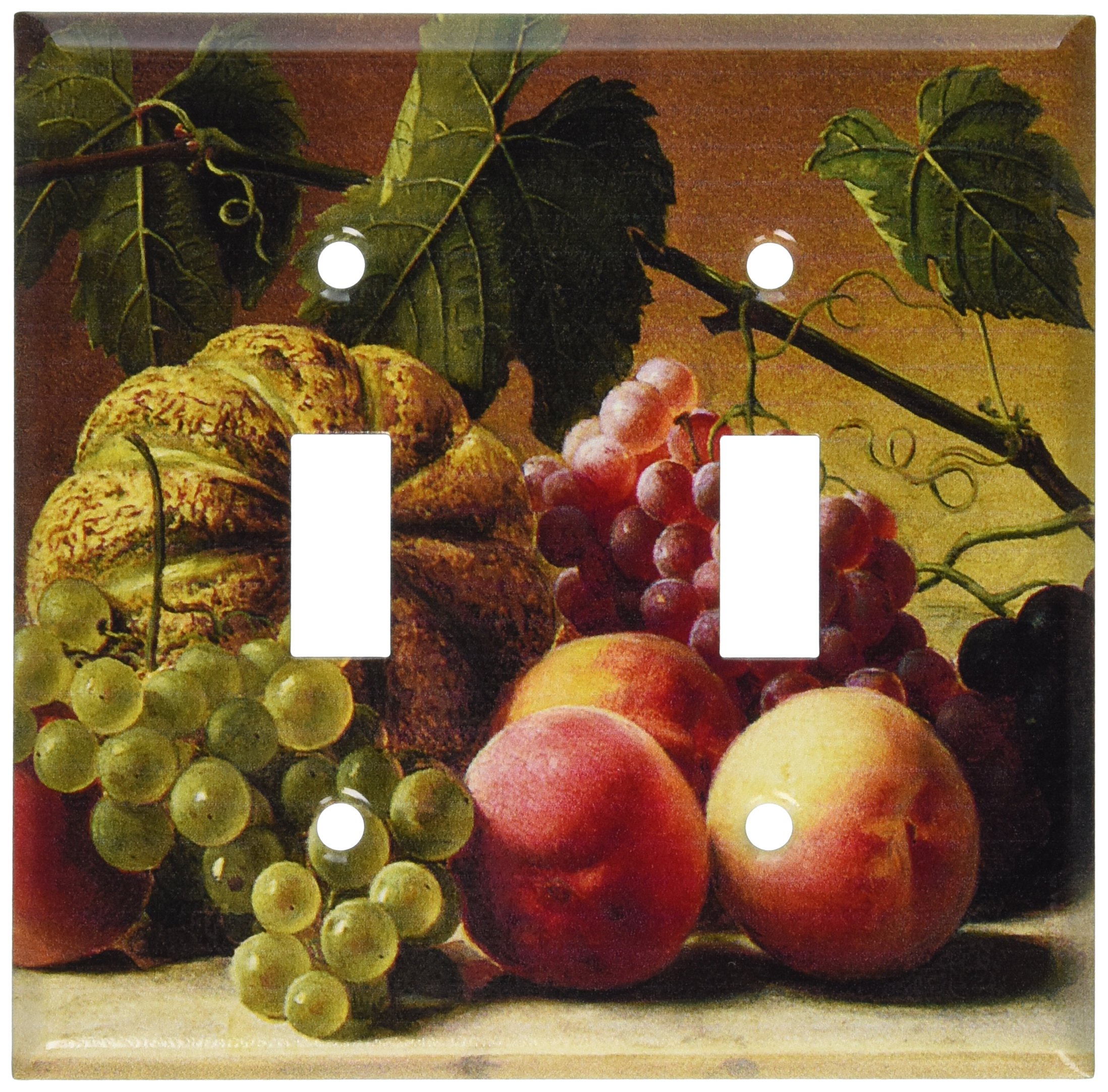 Art PlatesHetzel: Fruit Still Life Switch Plate - Double Toggle