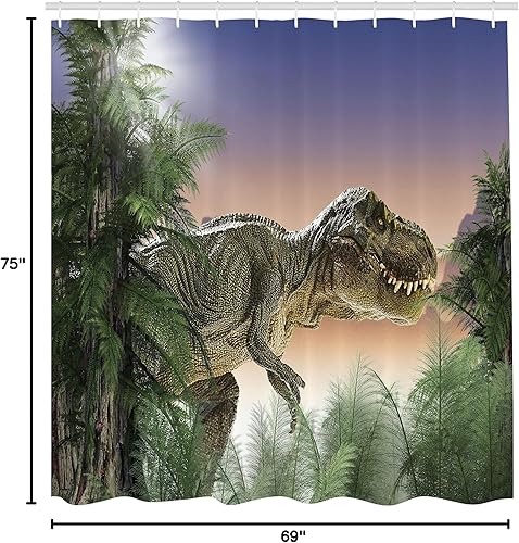 Vista 231 de Ambesonne, cortina de ducha cuatro estaciones