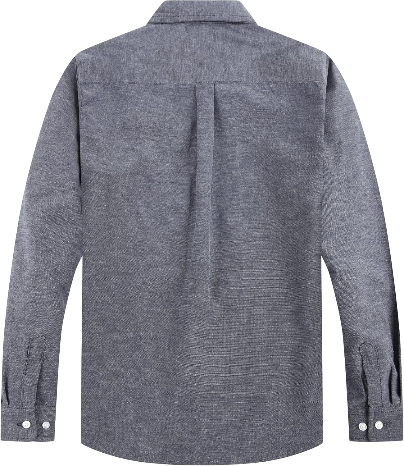 Boys Oxford Button Down Dress Shirt Long Sleeve Casual Collared Uniform - Image 3