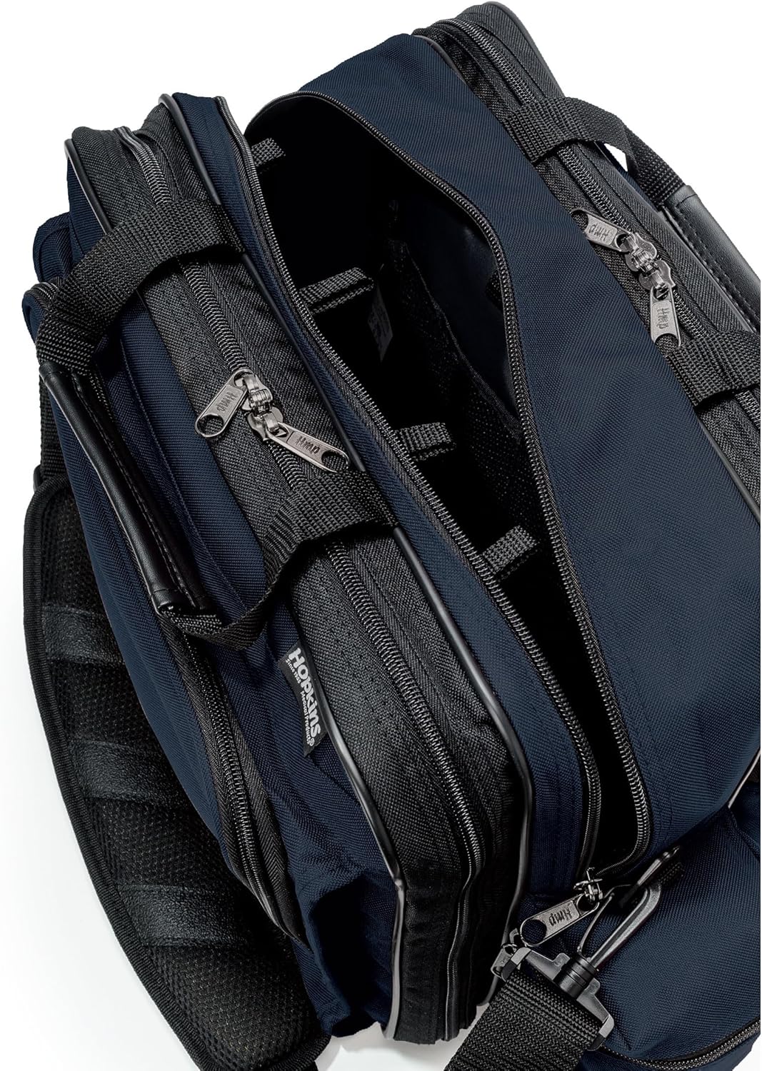 Hopkins Medical Products Mark V Shoulder Bag with Lock, HIPAA Compliant Lockable Zippers for Security, Adjustable Straps, Reinforced Bottom, Fold-Down Compartment, 13x11.25x7.5 inch, Navy - Image 3