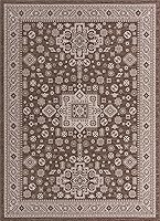 Vista 91 de Unique Loom Outdoor Aztec Collection Alfombra de área - Chalca (10 pies, redonda, azul/marfil)