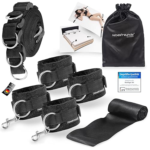 Bondage Set with Handcuffs, Ankle Restraints, BDSM Sex Toy for Couples