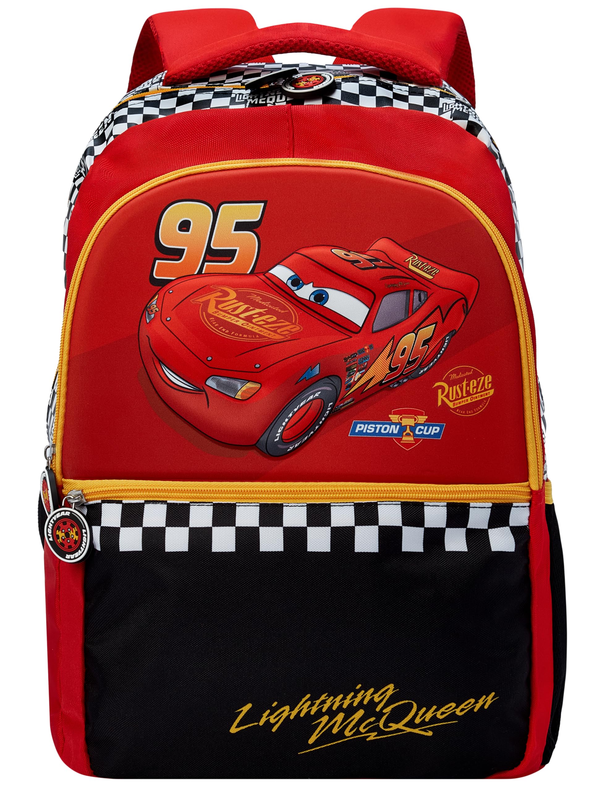 Disney Cars Mochila Infantil, Mochila Niño Rayo McQueen, Roja, Talla Única