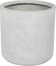 Outdoor Flower Pot Concrete Look Grey Round 34 x 34 x 33 cm Modern Messene
